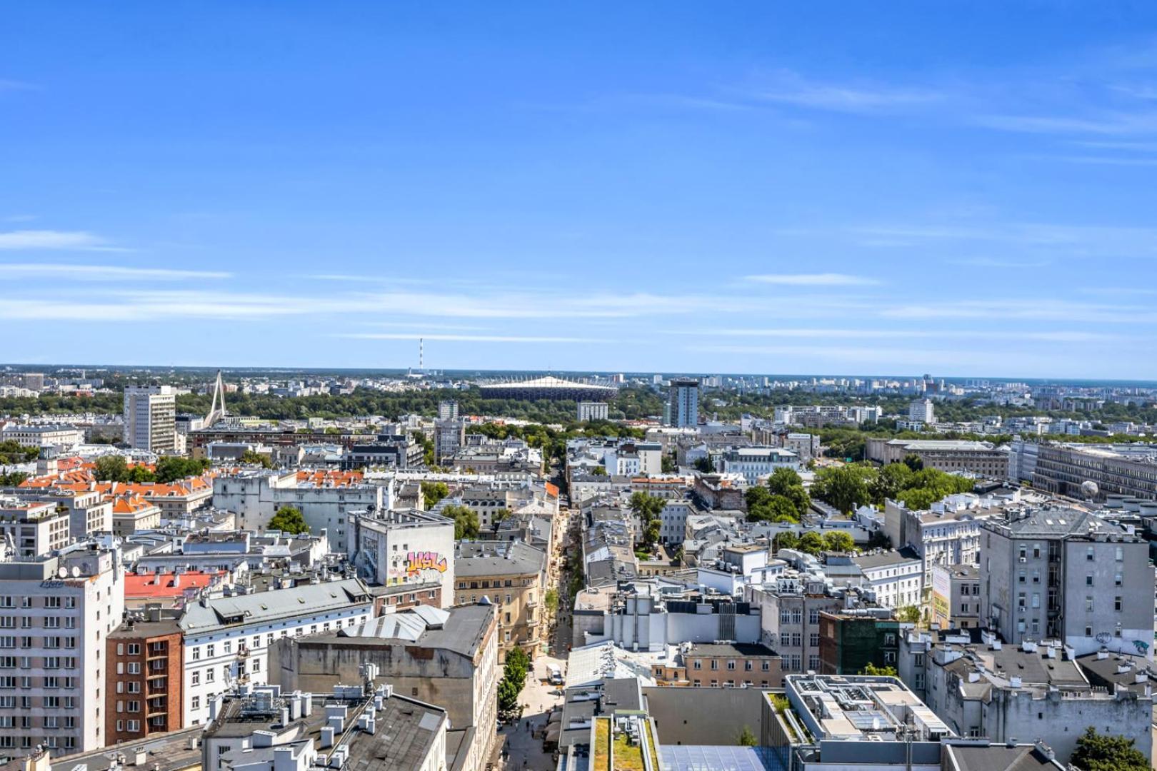 21st Floor Centrum - Balcony, View, Ac - By Rentujemy Warschau